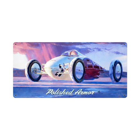 Polished Armor Vintage Sign Metal Sign