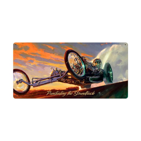 Punctuating The Sound Track Vintage Sign Metal Sign