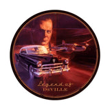 Legend Of Deville Round Vintage Sign Metal Sign