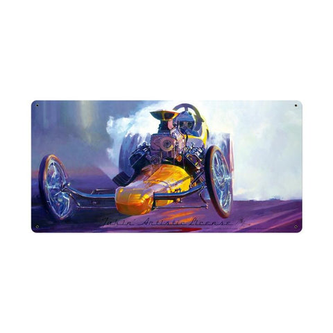 Taking-Artistic-License-Vintage-Sign-Metal-Sign