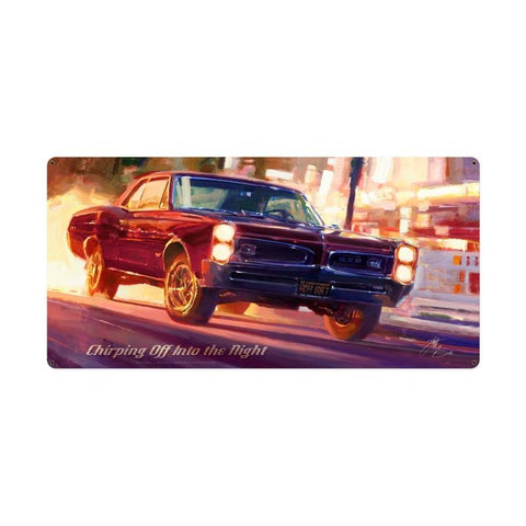 Chirping-Off-Into-The-Night-Vintage-Sign-Metal-Sign