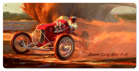 Knowin Zactly What To Do Vintage Sign Metal Sign