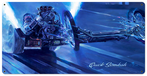 Quick Sombish  Large Vintage Sign Metal Sign