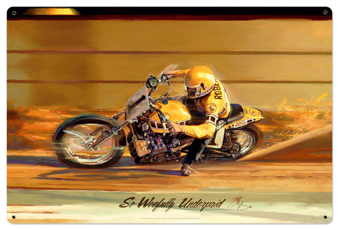 So Woefully Underpaid  Large Vintage Sign Metal Sign