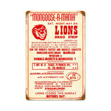 Lions Drag Strip Vintage Sign Metal Sign