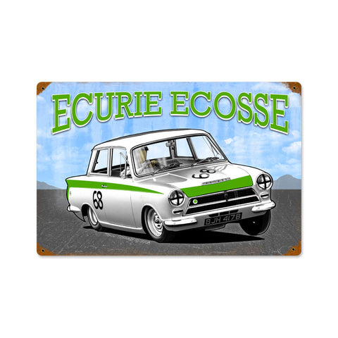 Consul Ecurie Ecosse Vintage Sign Metal Sign