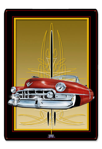 50 Cadi Red Vintage Sign Metal Sign