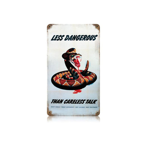 Dangerous Snake Vintage Sign Metal Sign