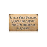 Street Girls Vintage Sign Metal Sign