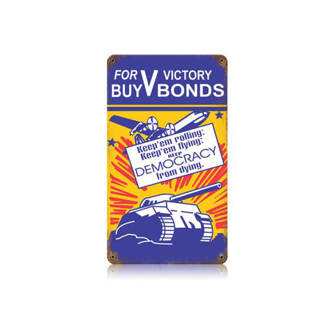 Buy War Bonds Vintage Sign Metal Sign