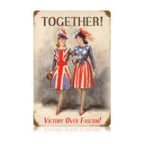 Sisters In Arms Vintage Sign Metal Sign