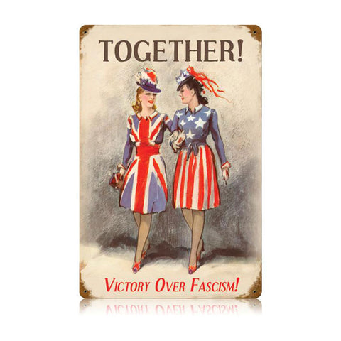 Sisters In Arms Vintage Sign Metal Sign