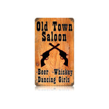 Old Town Saloon Vintage Sign Metal Sign