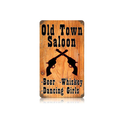 Old Town Saloon Vintage Sign Metal Sign