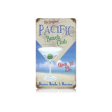 Pacific Beach Club Vintage Sign Metal Sign
