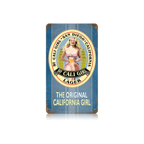 So Cali Girl Vintage Sign Metal Sign