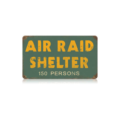 Air Raid Shelter Vintage Sign Metal Sign