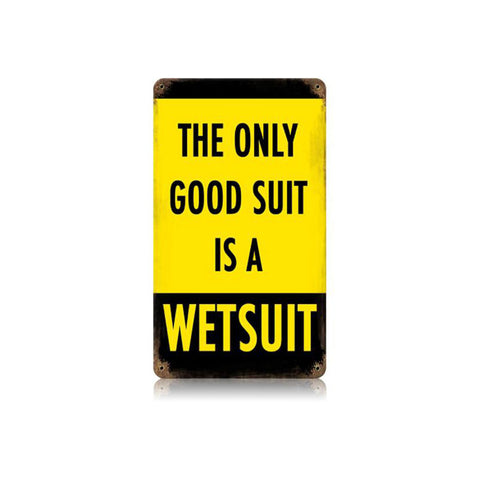 Wetsuit Vintage Sign Metal Sign