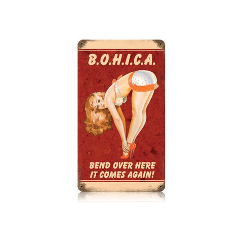 Bohica Vintage Sign Metal Sign