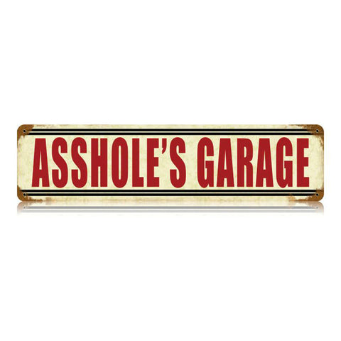 Asshole'S Garage Vintage Sign Metal Sign