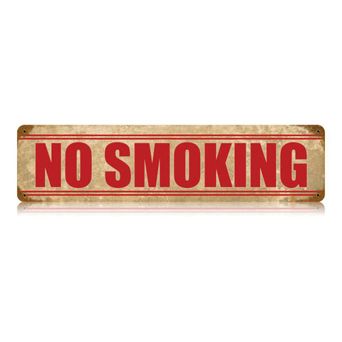 No Smoking Vintage Sign Metal Sign