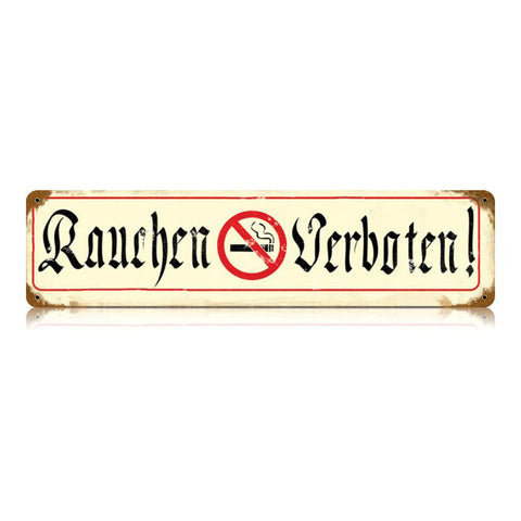 Rauchen Verboten Vintage Sign Metal Sign