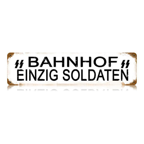 Soldiers Only Vintage Sign Metal Sign