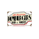 All American Hamburgers Vintage Sign Metal Sign