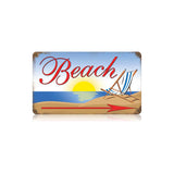 Beach Vintage Sign Metal Sign
