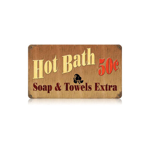 Hot-Bath-Vintage-Sign-Metal-Sign