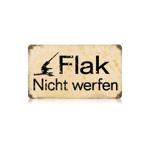 Flak Vintage Sign Metal Sign