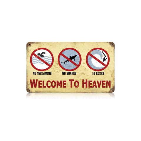 Surf Heaven Vintage Sign Metal Sign