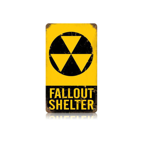 Fallout Shelter Vintage Sign Metal Sign