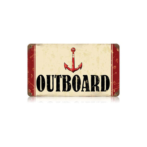 Outboard Vintage Sign Metal Sign