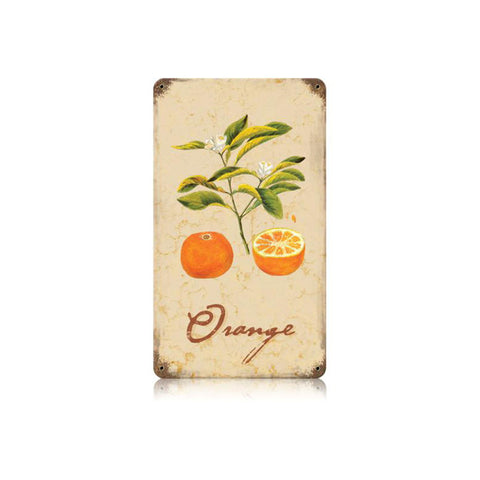 Orange Vintage Sign Metal Sign