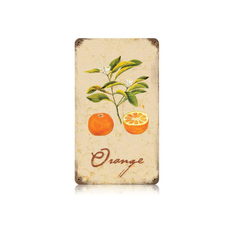 Orange Vintage Sign Metal Sign