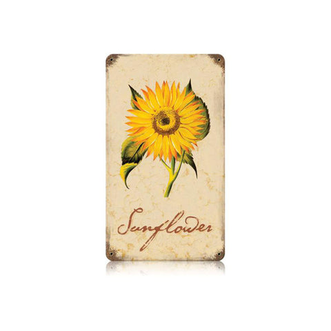 Sunflower Vintage Sign Metal Sign