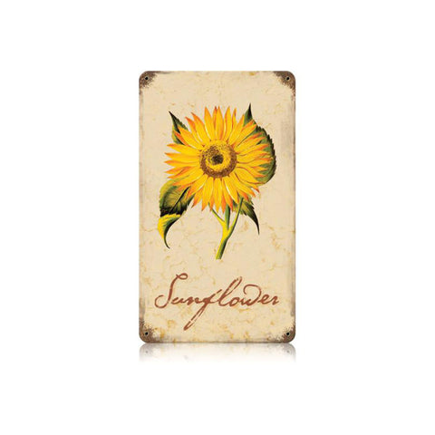 Sunflower Vintage Sign Metal Sign