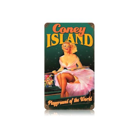 Coney Island Vintage Sign Metal Sign