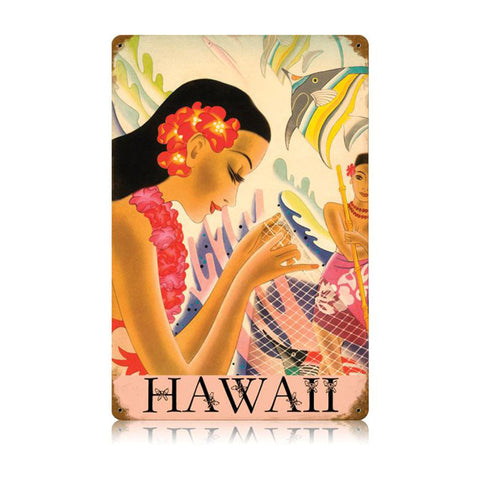 Hawaii Vintage Sign Metal Sign