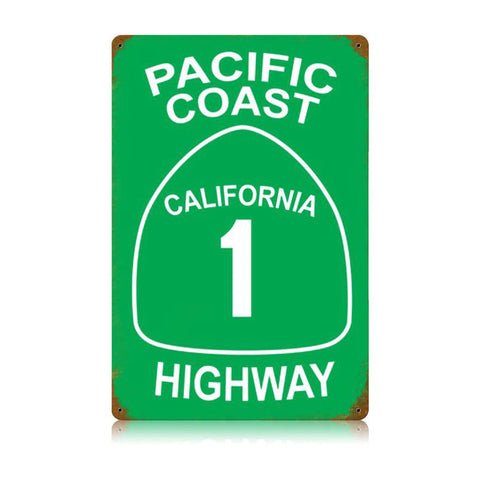 Pch Vintage Sign Metal Sign