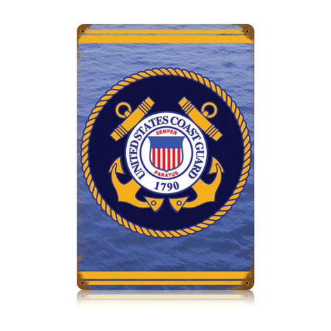 Coast Guard Vintage Sign Metal Sign