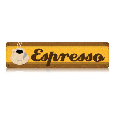 Espresso Vintage Sign Metal Sign