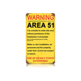 Area 51 Vintage Sign Metal Sign
