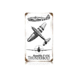 P-47 Three View Vintage Sign Metal Sign