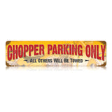 Chopper Parking Vintage Sign Metal Sign