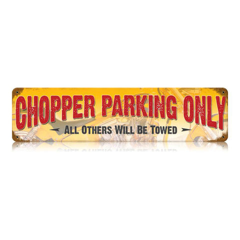 Chopper Parking Vintage Sign Metal Sign