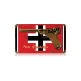 Luger Pistol Vintage Sign Metal Sign