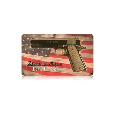 Colt .45 Vintage Sign Metal Sign