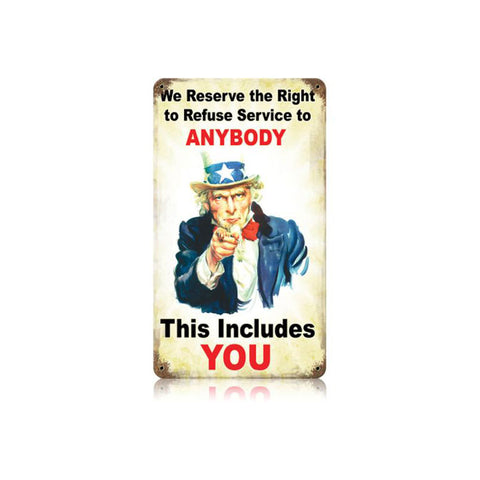 Refuse Service Vintage Sign Metal Sign